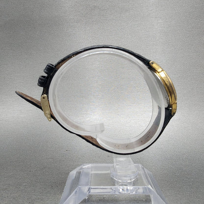 Seiko Watch Women 25mm White Dial Gold Tone Round V7011930 New Battery9
