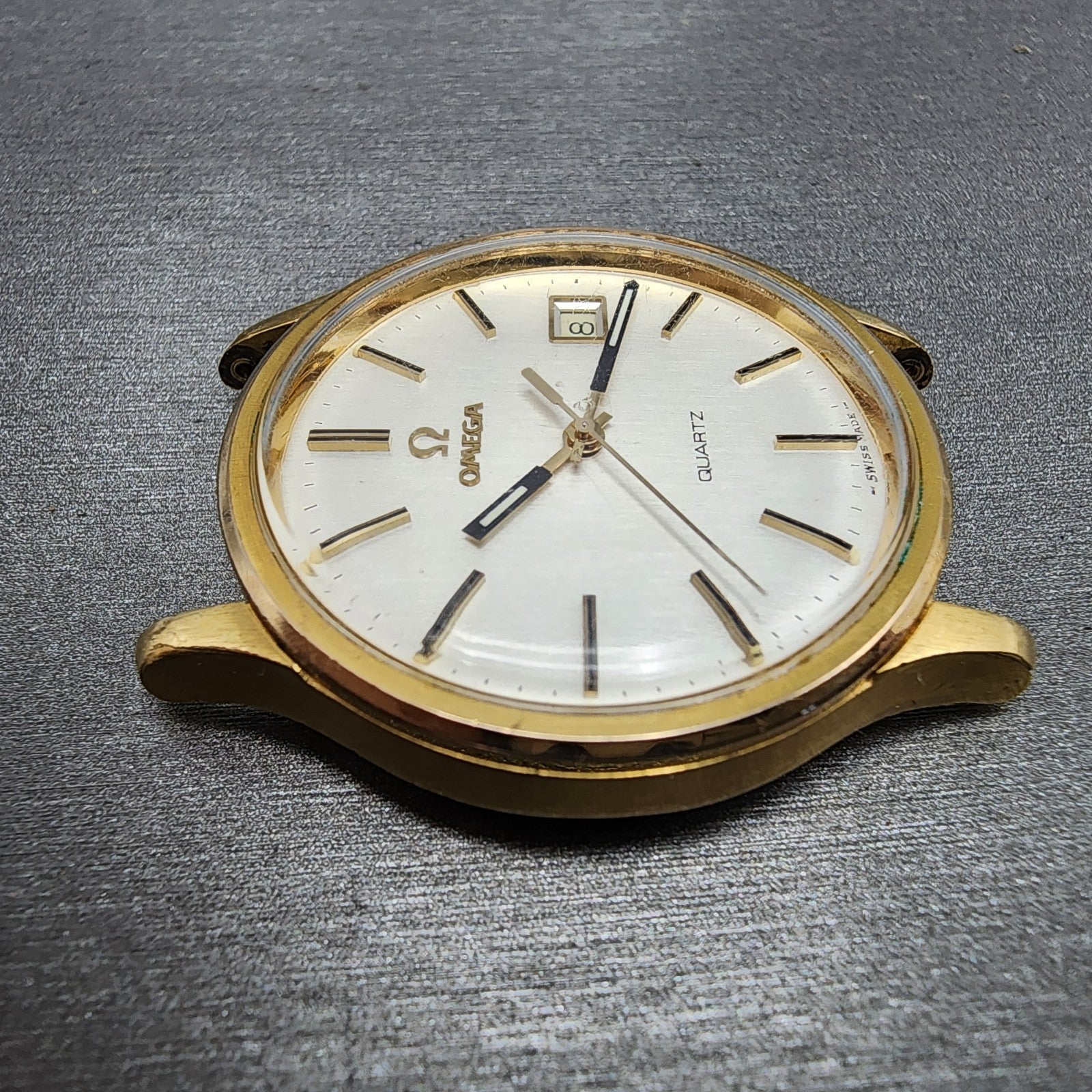 Omega Constellation Watch Men 36mm Champagne Dial Gold Plated Date Cal 1342 Runs3