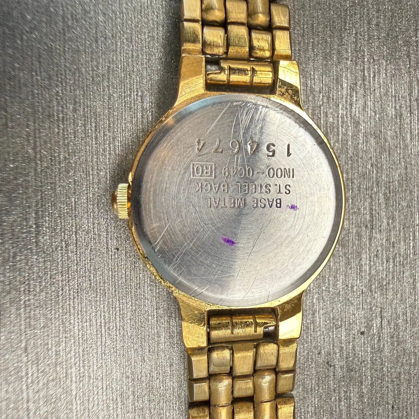 Seiko Watch Women 19mm Black Dial Gold Tone Round 1N00-0C49 New Battery Vintage10