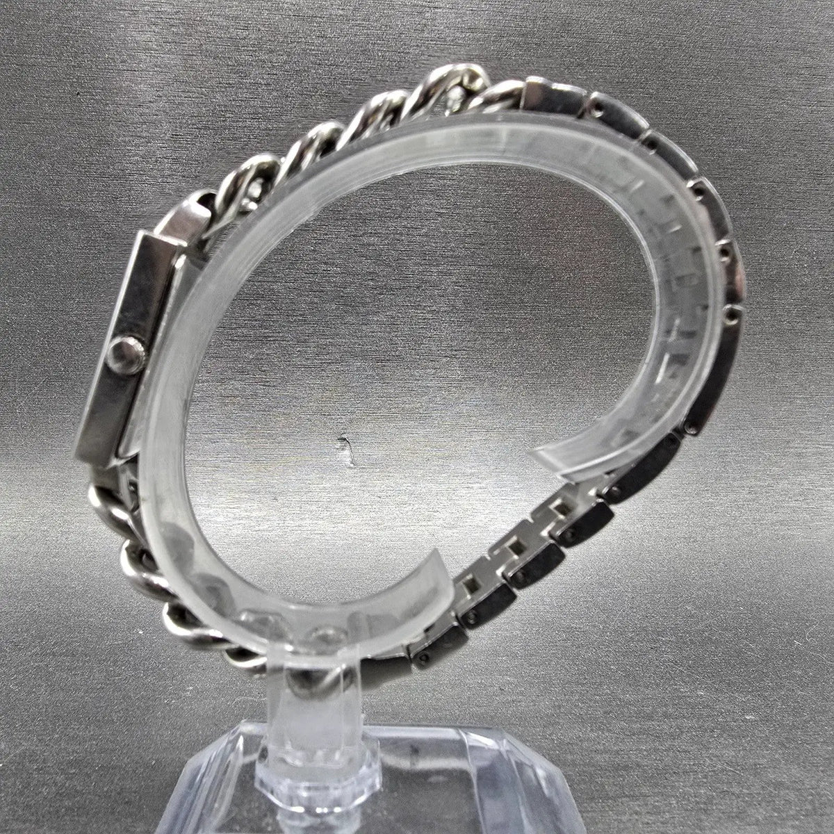 Bulova Harley Davidson Watch Women 20mm White Dial Silver Rectangle New Battery6