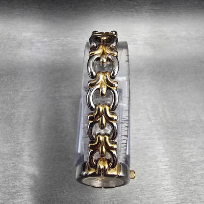 Bulova Watch Women 20mm Silver Dial Two Tone Diamond Round 98P15 New Battery JP24