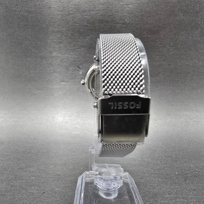 Fossil Watch Women 28mm MOP Dial Silver Tone Round ES5083 New Battery7