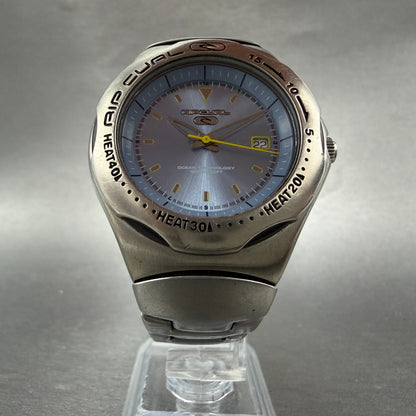 Ripcurl Dive Watch Men 40mm Blue Dial Steel Date Round  New Battery5
