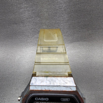 Casio Illuminator Watch Men 36mm Digital Silver Tone Octagon A168XE New Battery4