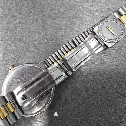 Longines Conquest Watch Men 33mm White Dial Two Tone Daydate  PARTS11