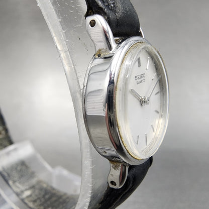 Seiko Watch Women 19mm White Dial Silver Tone Round 54200019 New Battery3