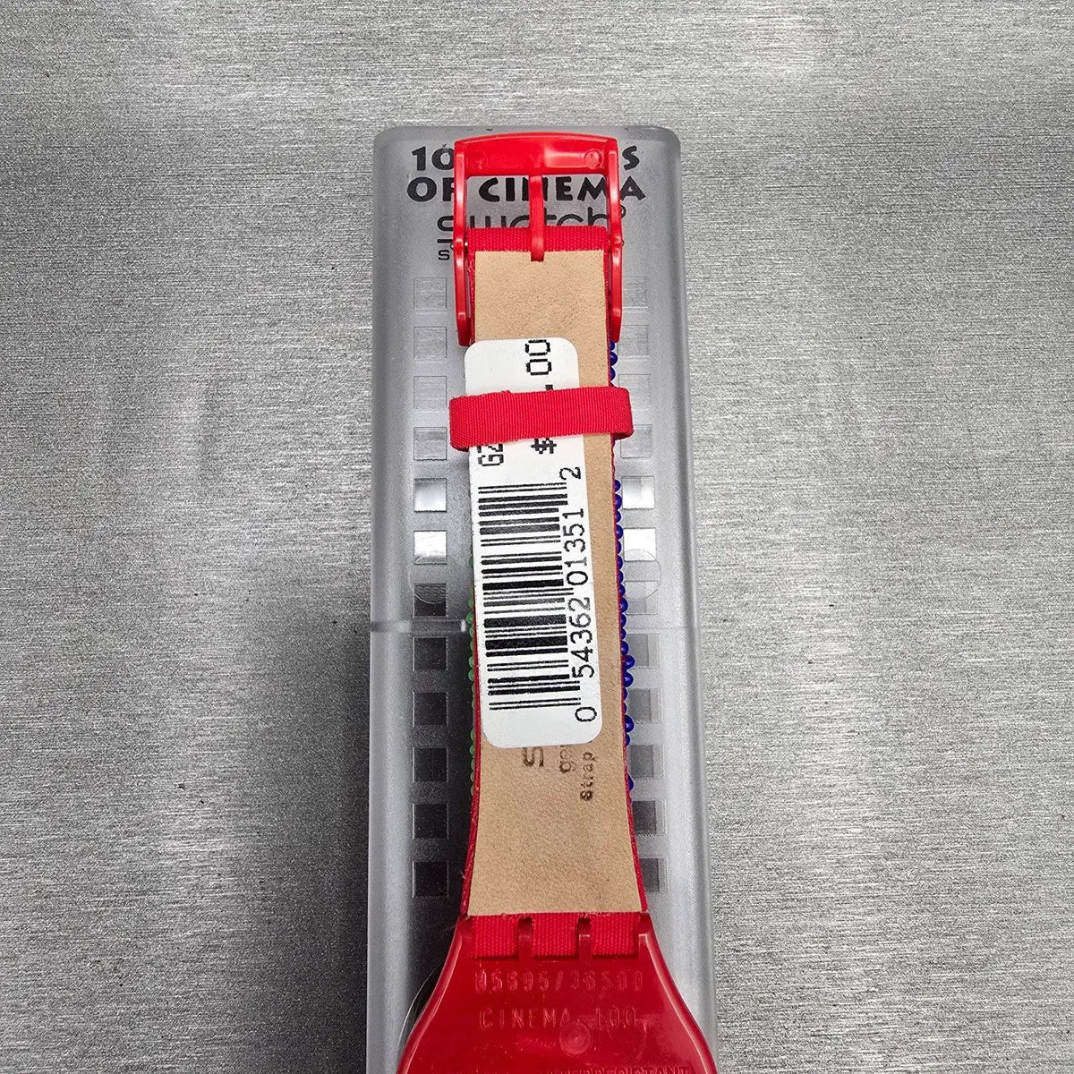 Swatch Special Despite Watch Men 34mm Green Dial Red Case GZ142 New Battery NOS9