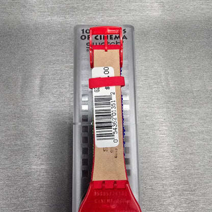 Swatch Special Despite Watch Men 34mm Green Dial Red Case GZ142 New Battery NOS9