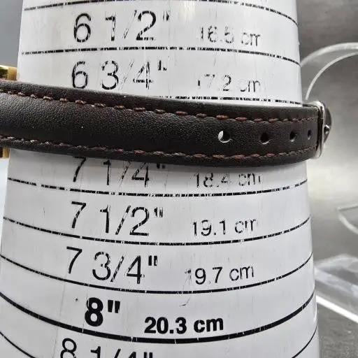 Bulova Tank Watch Women 18mm MOP Dial Two Tone Heart Rectangle 98T44 New Battery11