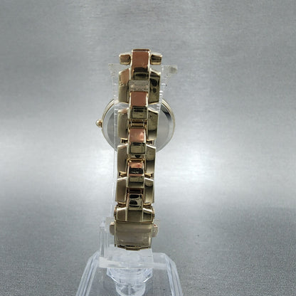 Seiko Solar Atomic Watch Women 27mm Pink Heart Dial Gold Tone 3b51-0ar0 Runs