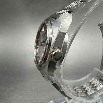 Seiko Automatic Watch Women 23mm Silver Dial Silver Tone Date 2205-0050 PARTS3