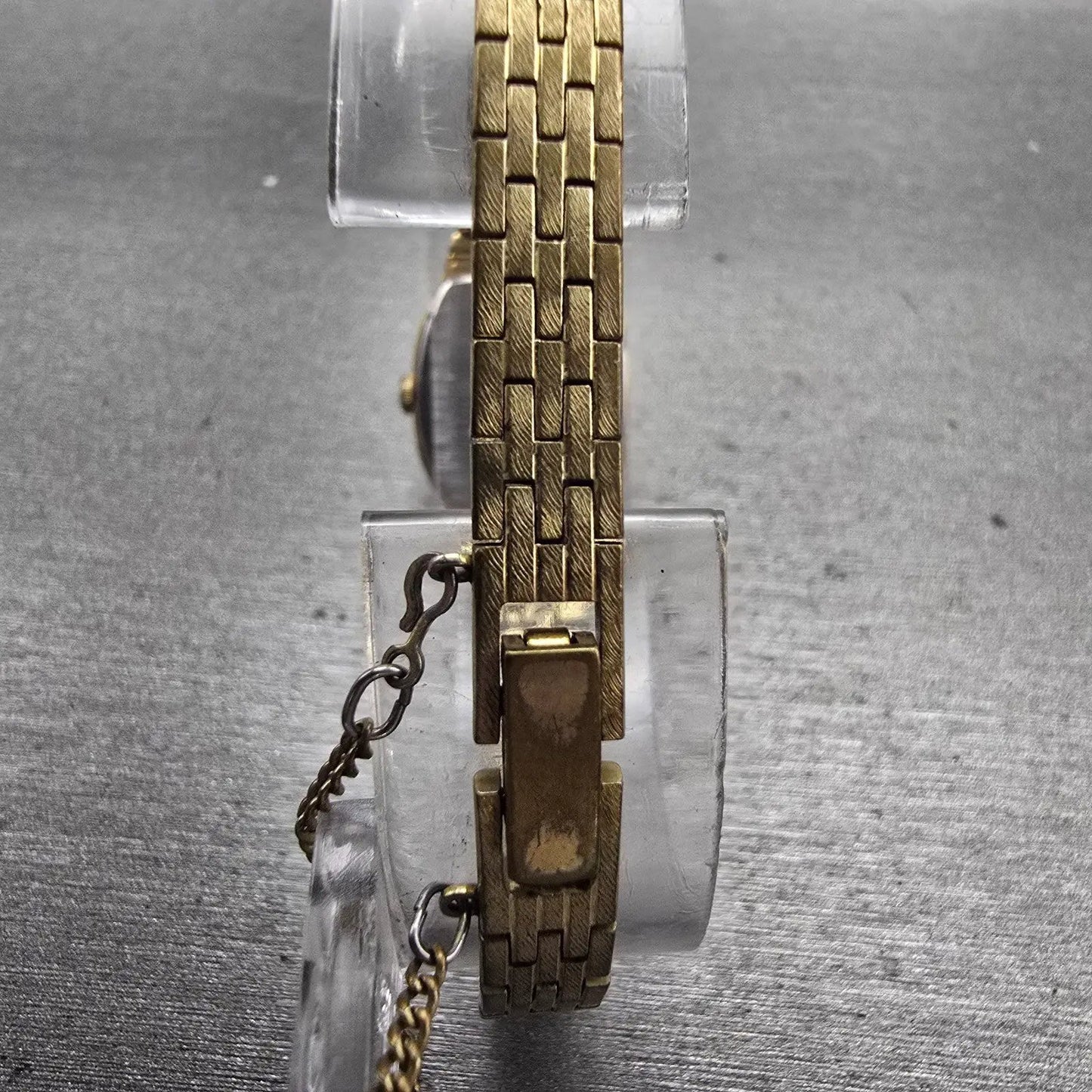 Seiko Watch Women 16mm Gold Dial Gold Tone Oval 2C20-5749 New Battery Vintage7