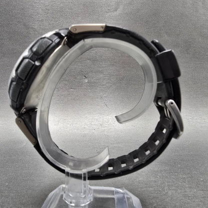 Casio Pro Trek PAW-1300 Watch Men 47mm Black Solar Triple Sensor Alarm Round6