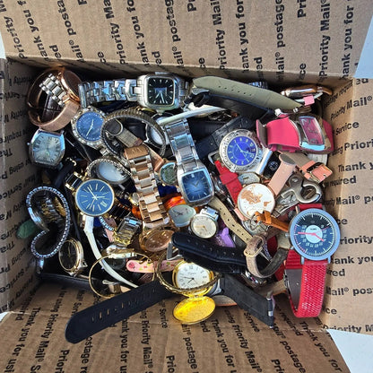Watch Lot Men Women Timex Wenger Fossil Waltham Stauer 18.0 LB VTG Modern PARTS1