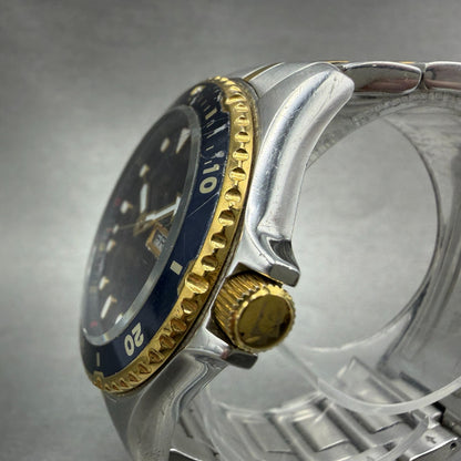 Bulova Marine Star Dive Watch Men 42mm Blue Dial Two Tone Daydate 98C58 New Batt2
