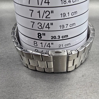 Bulova Caravelle 2022 Liberty Bowl Watch Men 46mm Silver Tone 43B172 New Battery9