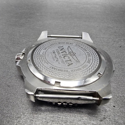 Invicta Dive Watch Men 48mm White Dial Silver Tone Round 1101 New Battery8