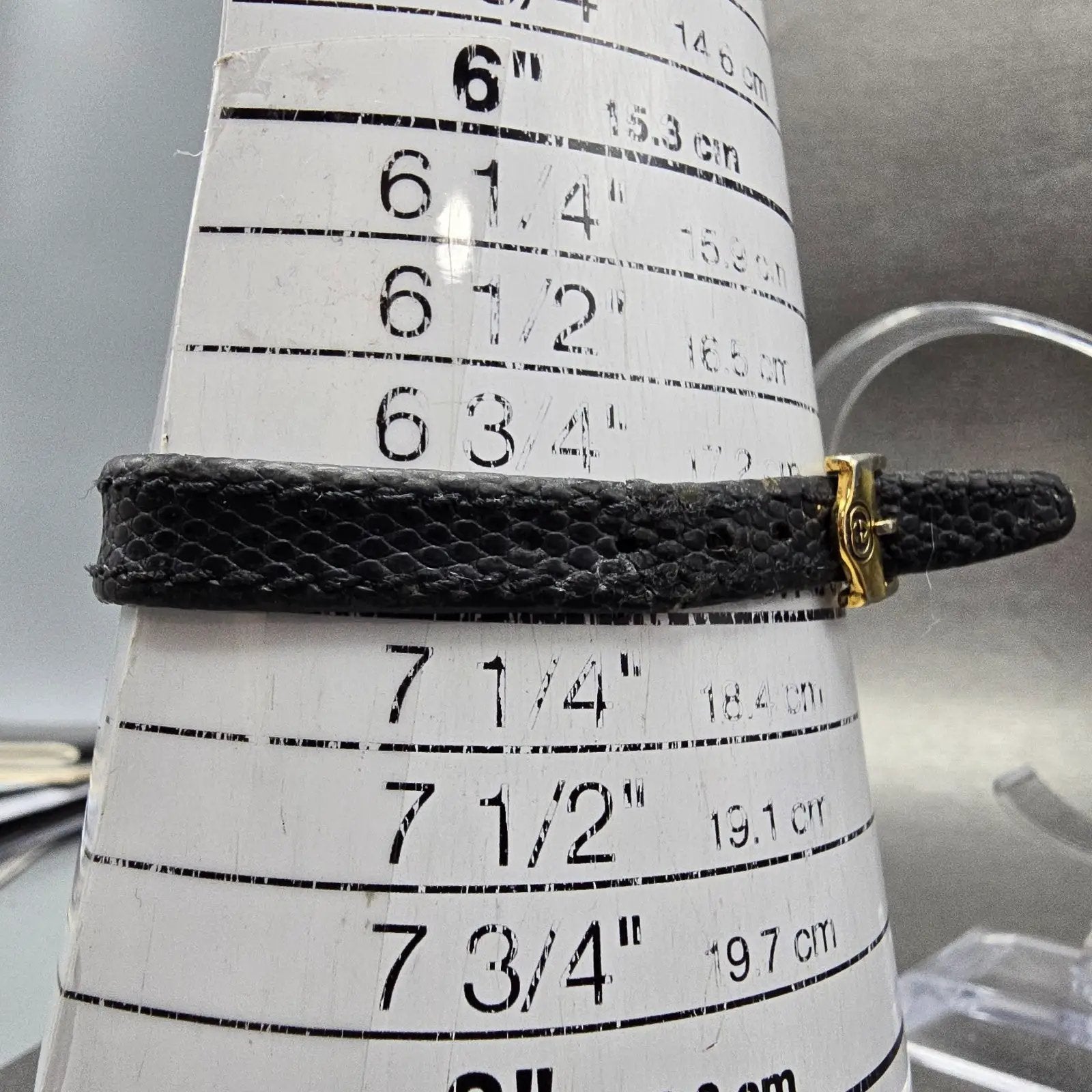Gucci 2000L Watch Women 22mm Black Dial Gold Plated Round New Battery VTG NER11