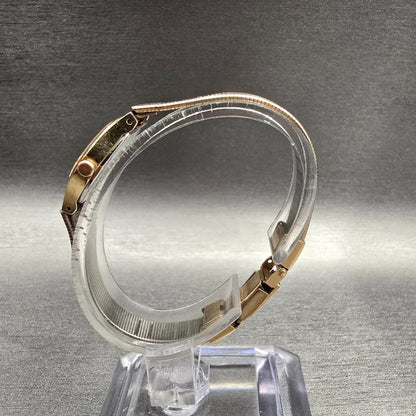 Seiko Watch Women 19mm Champagne Dial Gold Tone Round 2C20-0029 New Battery VTGT6