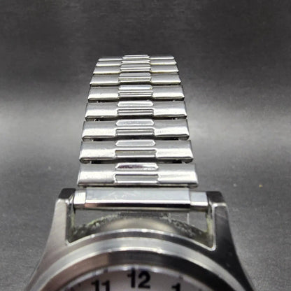 Timex Expedition Watch Men 38mm White Dial Silver Date Round New Battery Indiglo4