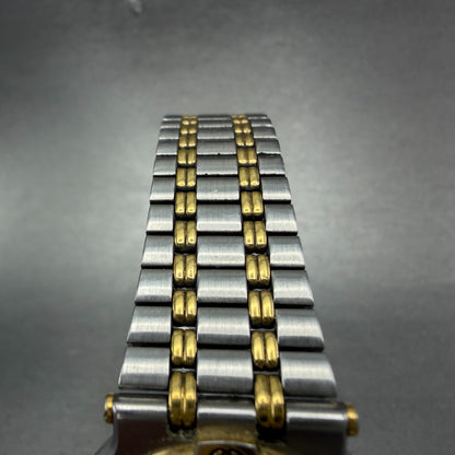 Gucci 9000M Watch Men 32mm Silver Dial Two Tone Date Round Bracelet New Battery4