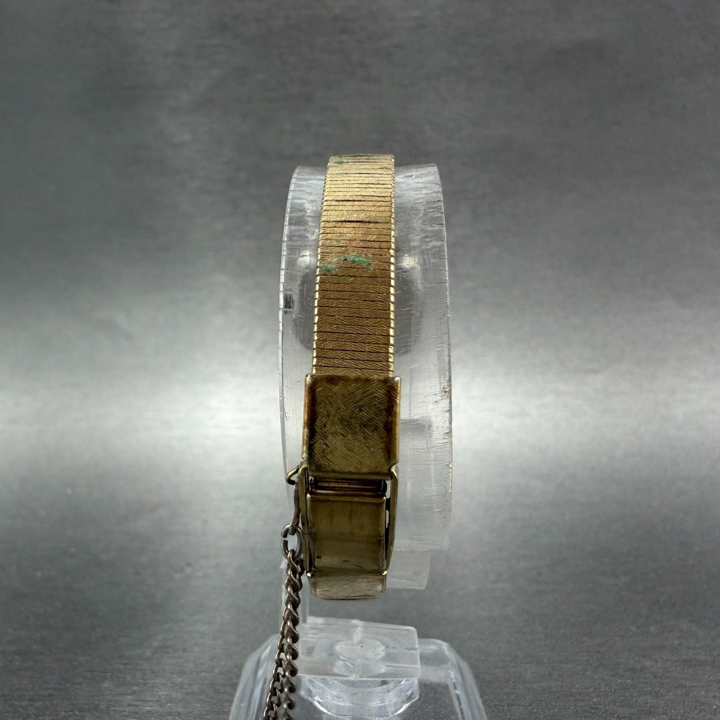 Seiko Watch Women 20mm Champagne Dial Gold Tone Rectangle Manual 11-5010 Runs7