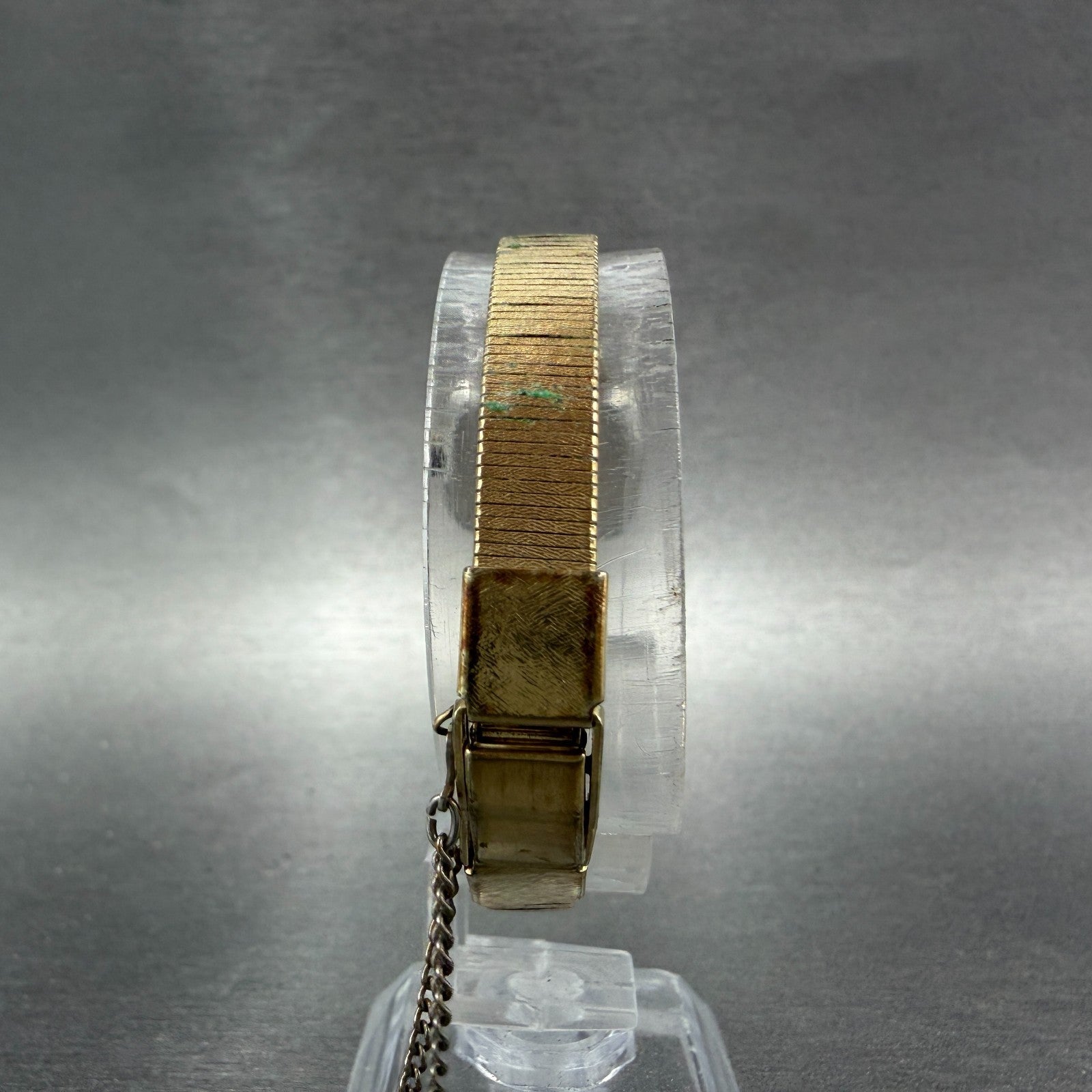 Seiko Watch Women 20mm Champagne Dial Gold Tone Rectangle Manual 11-5010 Runs7