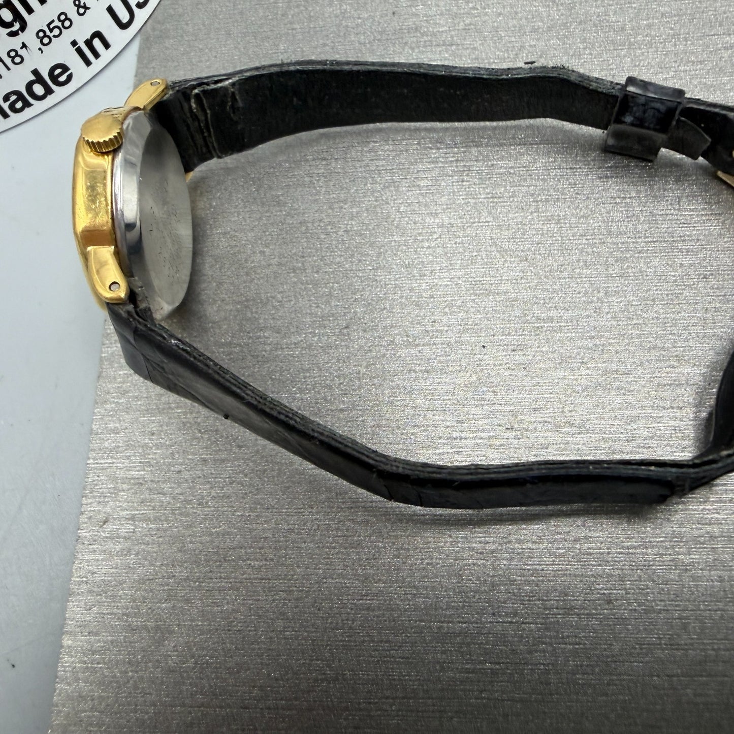 Seiko Pulsar Watch Women 21mm Gray Dial Gold Tone Octagon Y480-7160 New Battery11