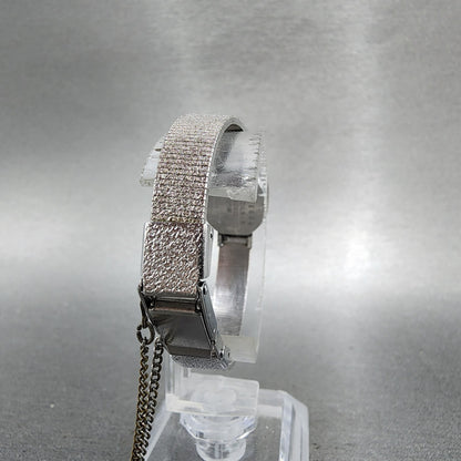 Citizen Watch Women 15mm White Dial White Gold Plated Manual Wind Runs VTG7