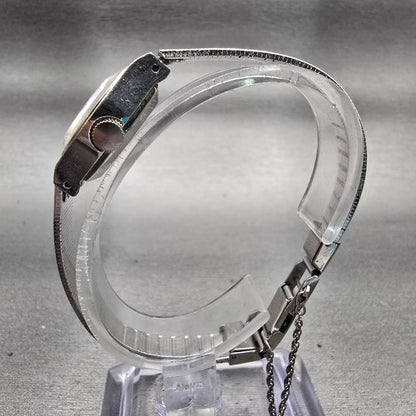 Citizen Watch Women 20mm Silver Dial Silver Tone Oval 4-675452 Manual Wind VTG6