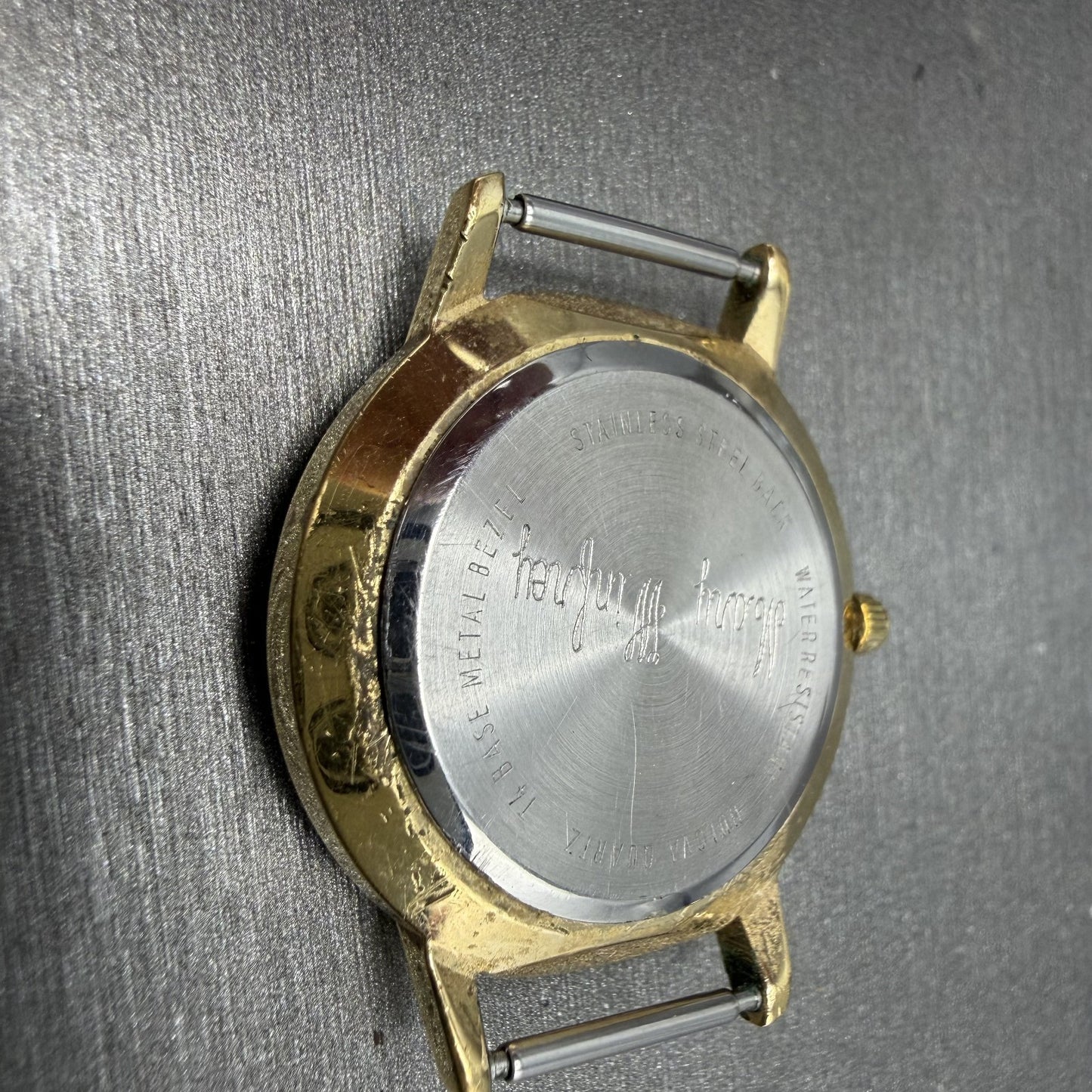 Bulova Accutron Watch Women 28mm Black Dial Gold Tone Diamond Bezel New battery10