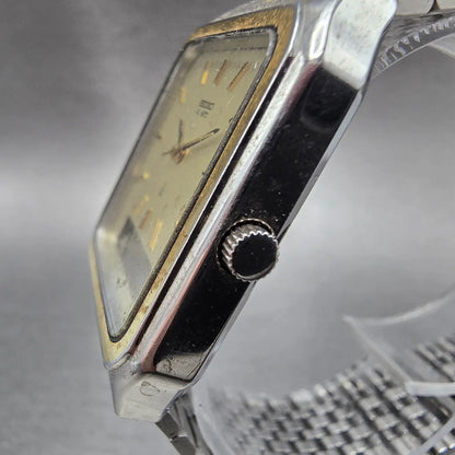 Seiko Analog Digital Watch Men 31mm Champagne Dial Two Tone H449-5050 New Batt2