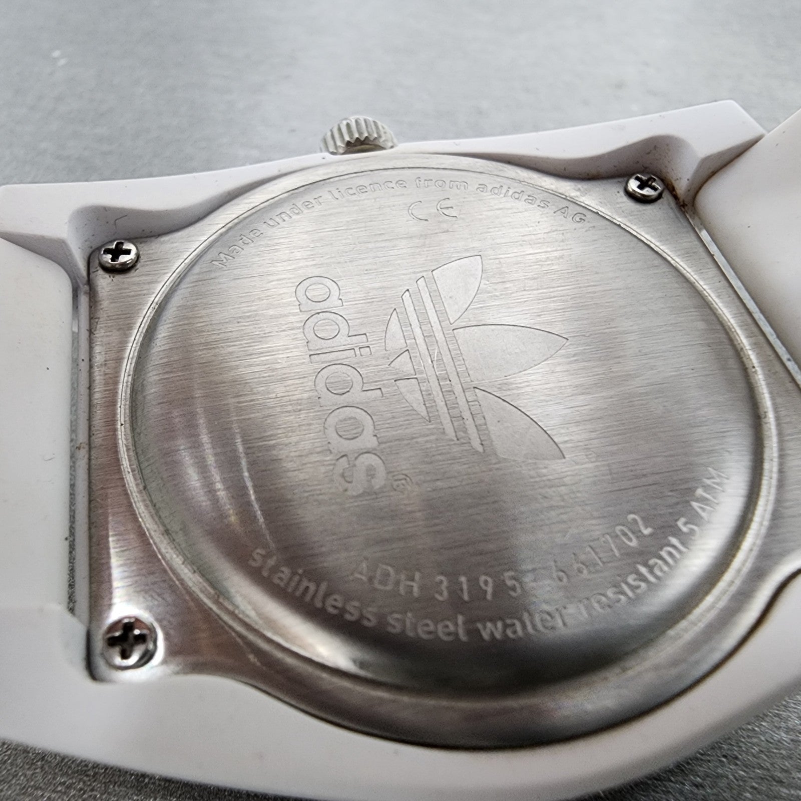 Adidas Santiago Watch Men 42mm Blue Dial White Tone Round ADH3195 New Battery11