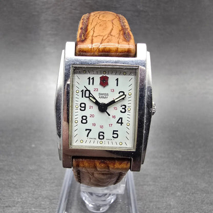 Victorinox Swiss Army Officer Tank Watch Women 23mm White Dial Steel  PARTS0