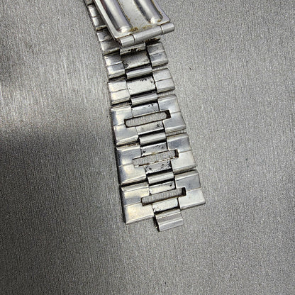 VTG Seiko bracelet 22mm Stainless Steel Tri Folding Clasp Japan made READ!!!6