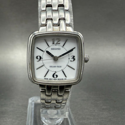 Citizen Reguno Solar Watch Women 23mm White Dial Silver Tone E031-R005288 Runs0