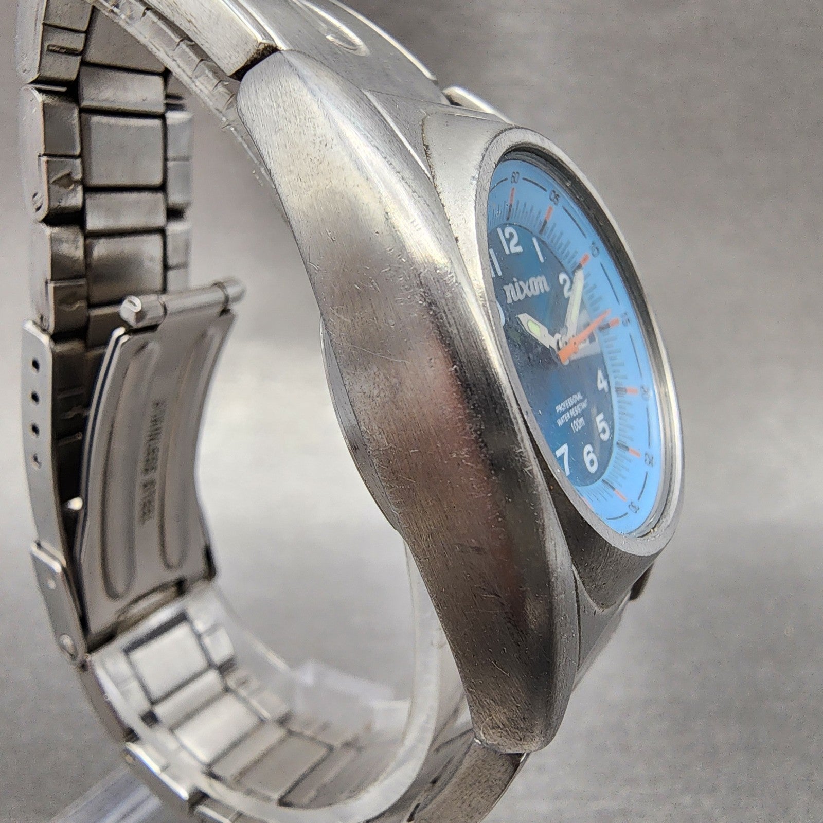 Nixon Don Small Watch Women 29mm Blue Dial Steel Daydate Round New battery3