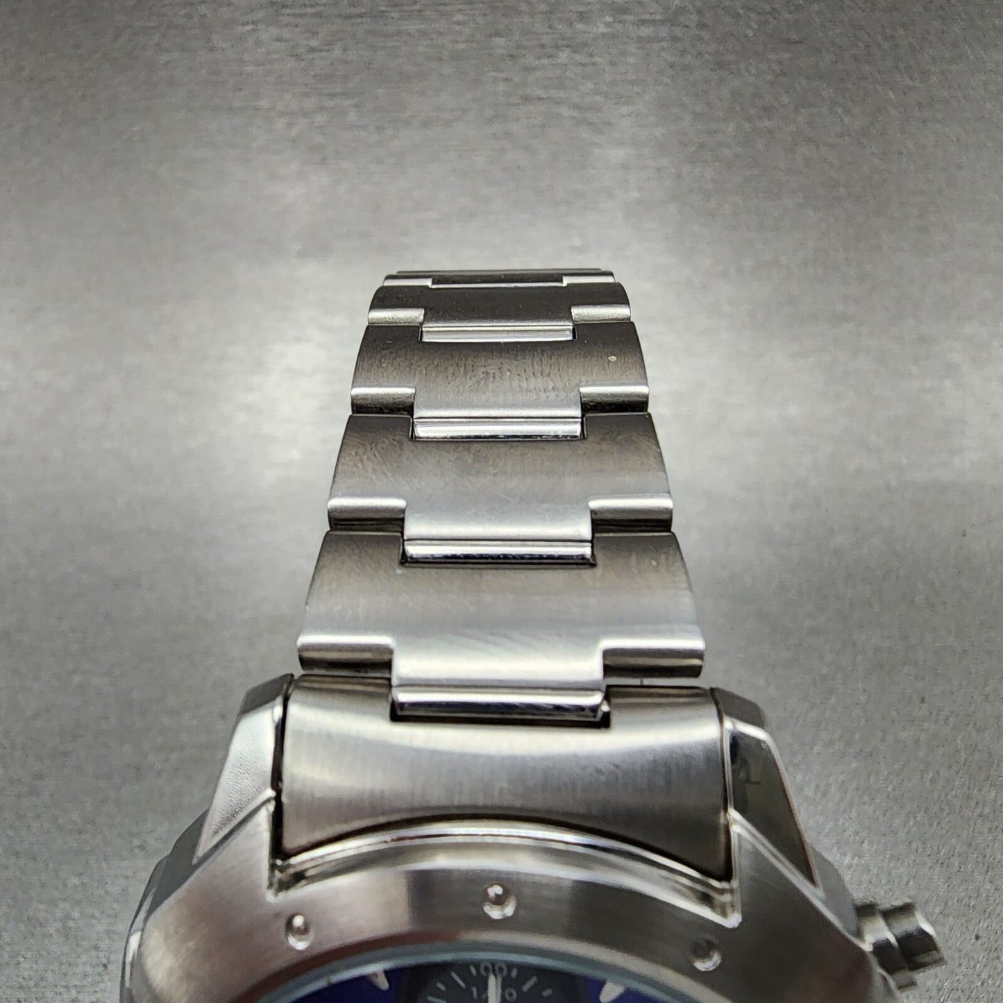 Seiko Chronograph Watch Men 39mm Blue Dial Silver Tone Date 7t92-0cl0 New Batt