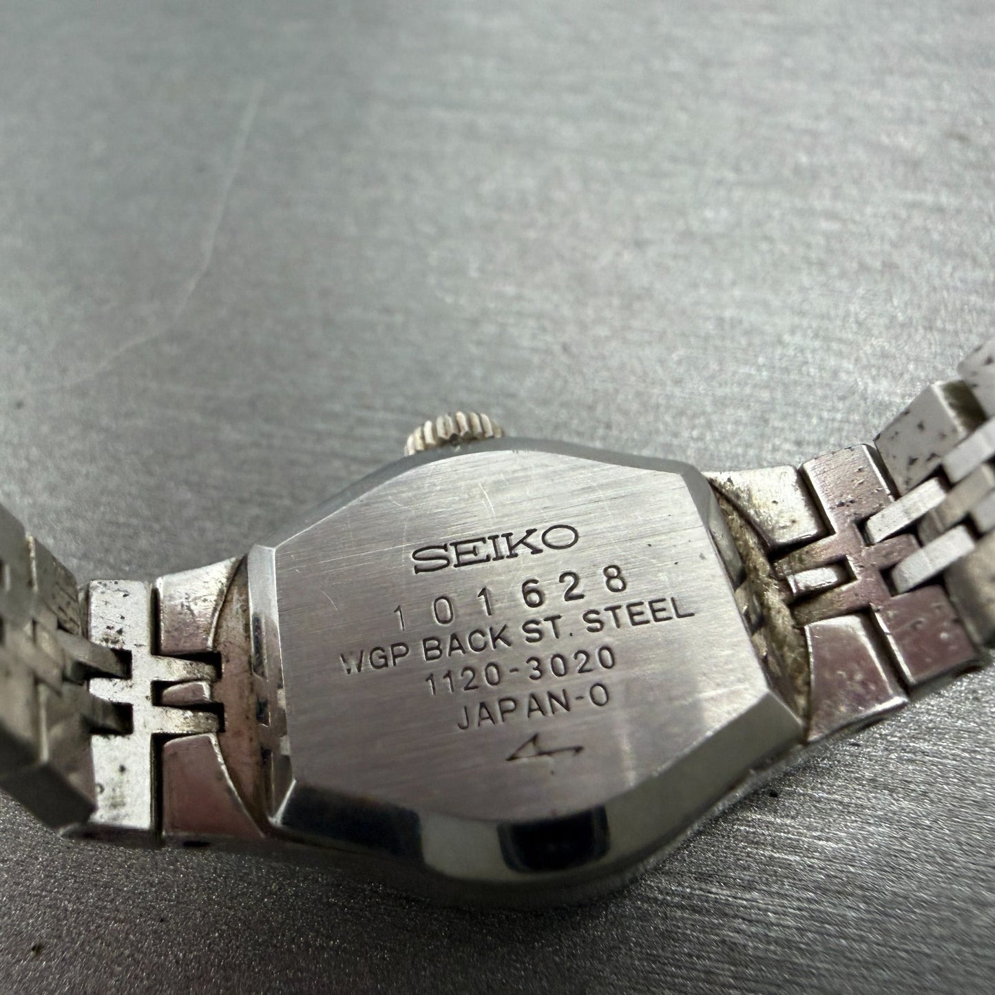 Seiko Watch Women 17mm Silver Dial Silver Tone Round 1120-3020 Manual Runs VTG9