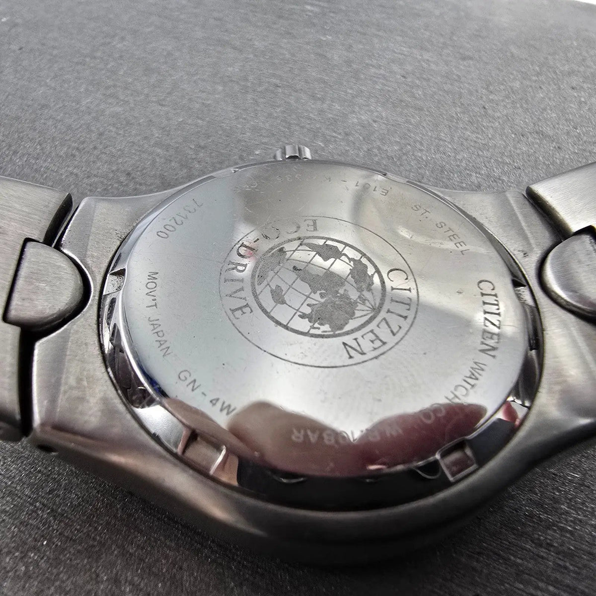 Citizen Eco-Drive Watch Men 36mm Silver Dial Steel Daydate Round E101-K17535 JP9