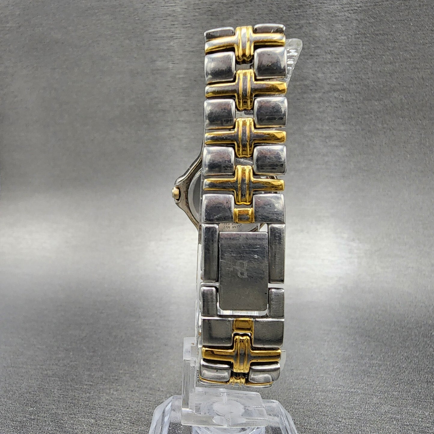 Bulova Watch Women Two Tone White Dial Date 25mm Round 98M36 New Battery A1237
