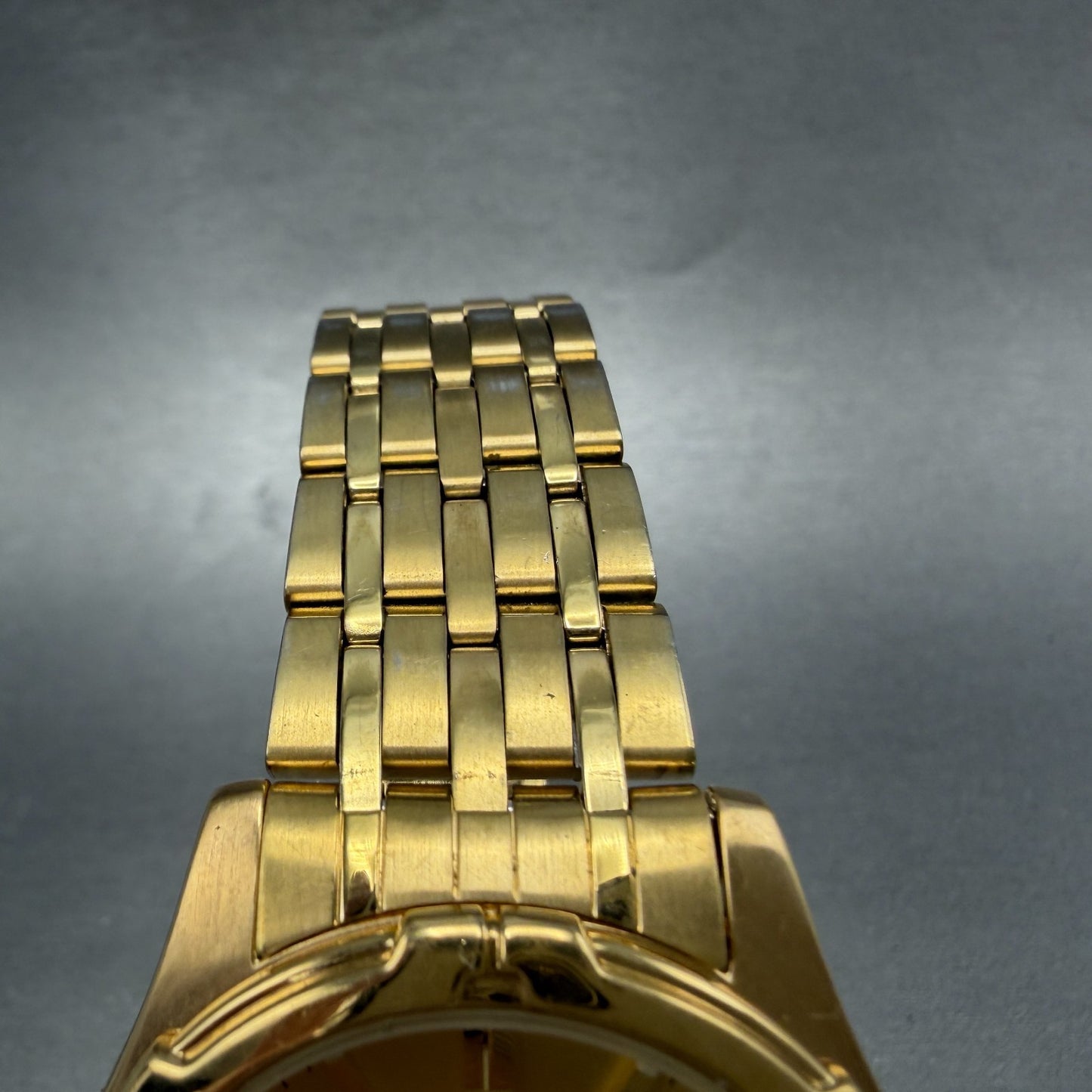 Seiko Watch Men 38mm Champagne Dial Gold Tone Daydate V743-8B39 New Battery4