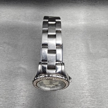 Michael Kors Madison Watch Women 33mm MOP Dial Silver Tone Date MK-5401 New Batt4