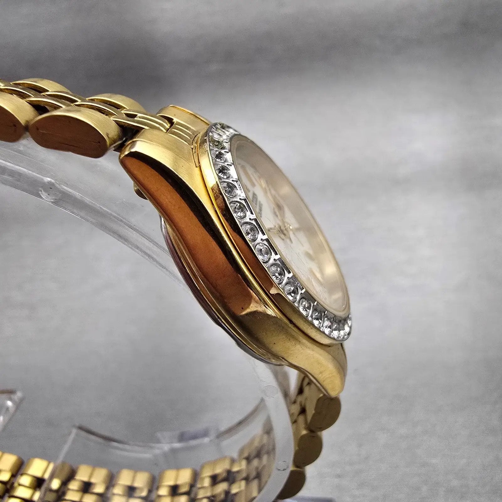Citizen Watch Women 26mm MOP Dial Gold Tone Daydate Gemmed 1002-S044456 New Batt3