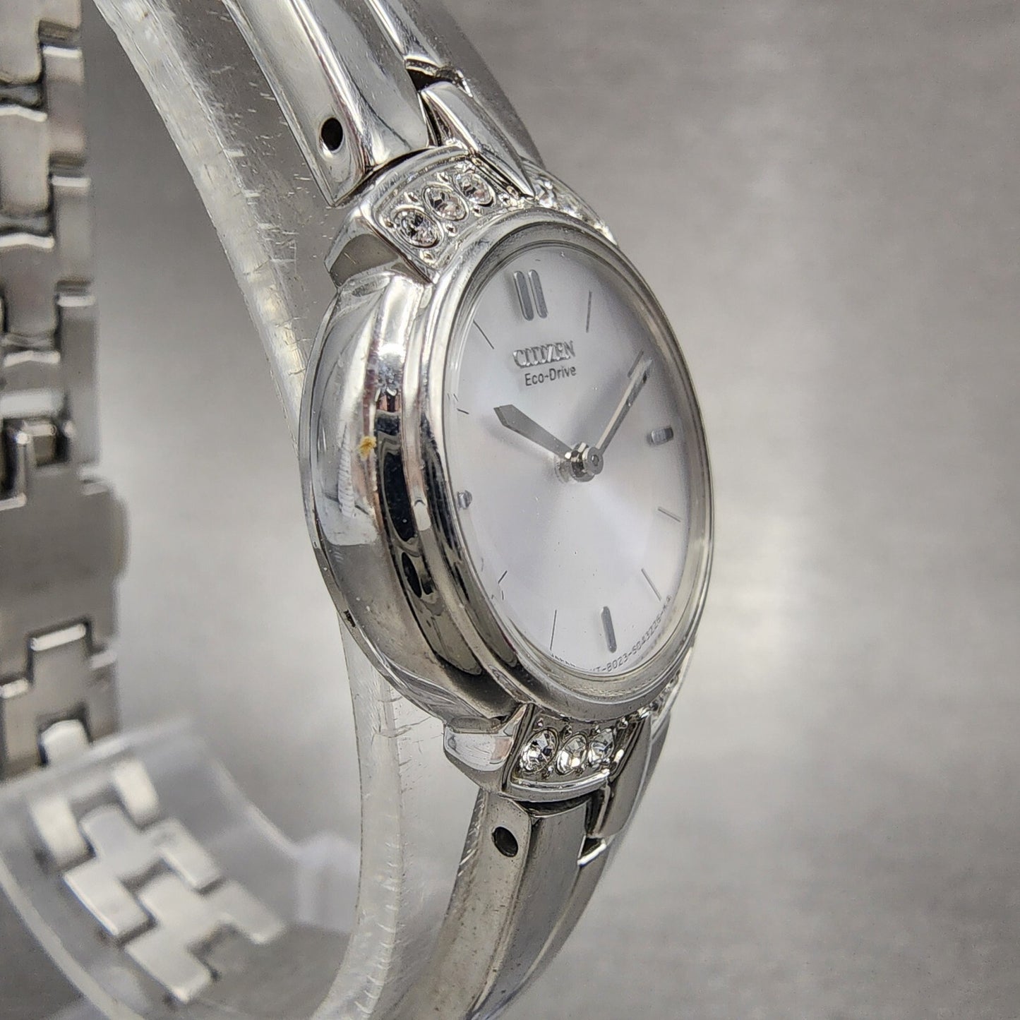 Citizen EcoDrive Watch Women 20mm Silver Dial Silver Tone B023S025508 Runs3