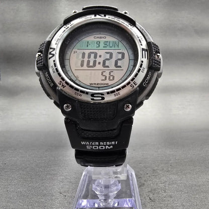 Casio SGW-100 Digital Watch Men 48mm Silver Black Compass Thermometer New Batt5