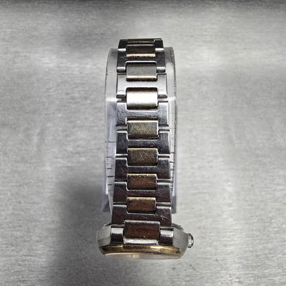 Seiko SQ Watch Women 24mm White Dial Two Tone Daydate Round 5423-0140 New Batt4