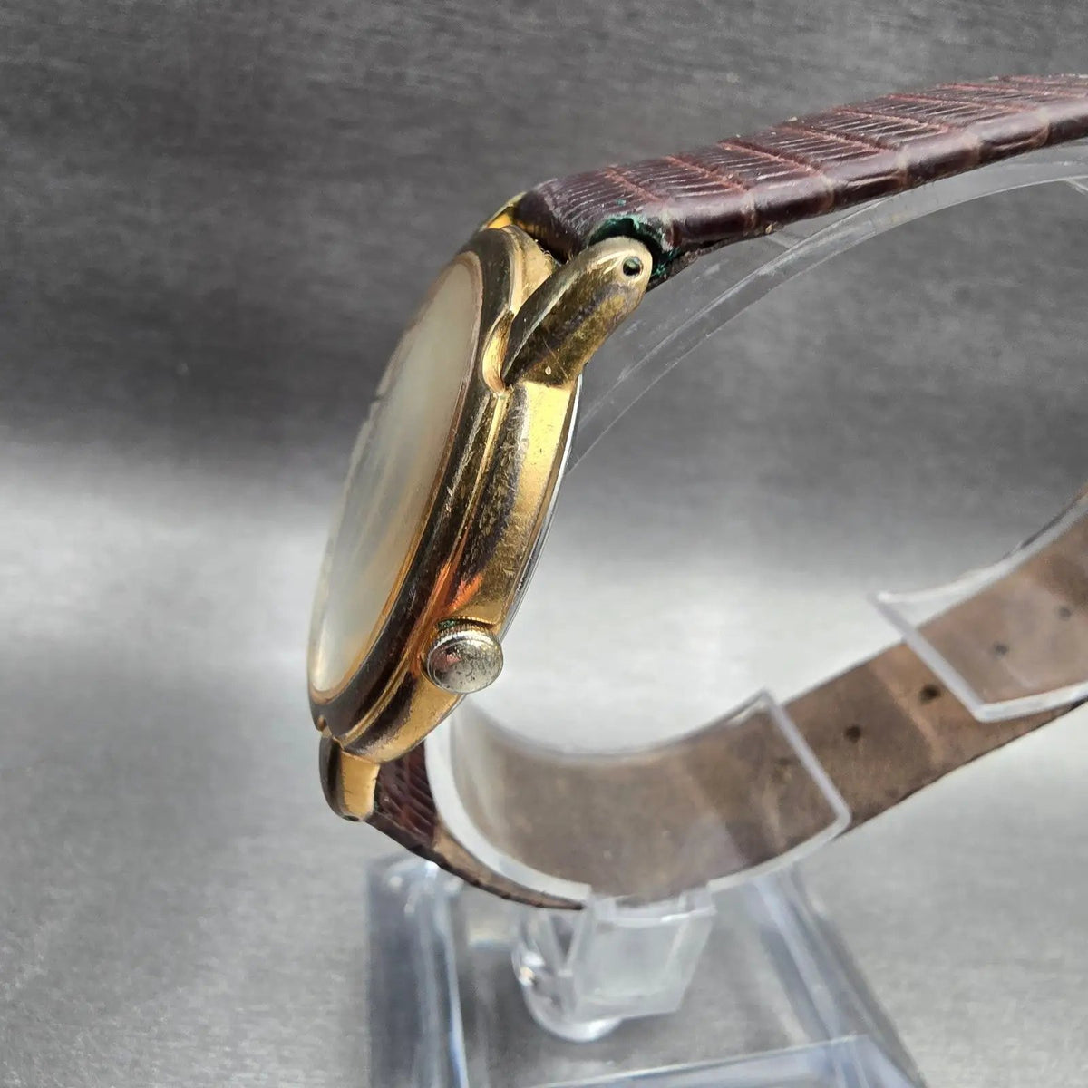 Seiko Watch Men 33mm Ivory Dial Gold Tone Round 7N01-6799 New Battery Vintage2