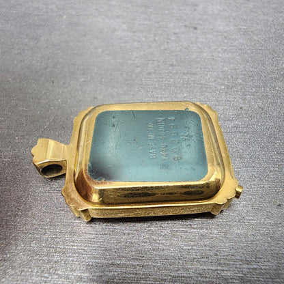 Seiko Alba Pendent Watch Women 20mm Digital Gold Tone Daydate Y4404030 New Batt8