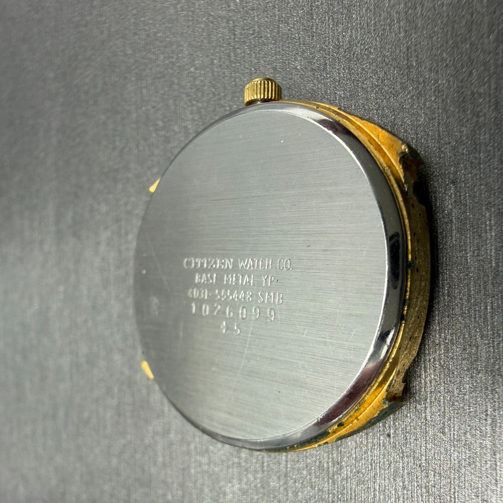 Citizen CQ Watch 32mm Black Dial Gold Tone Round PARTS!! 4031-S05448 New Battery11